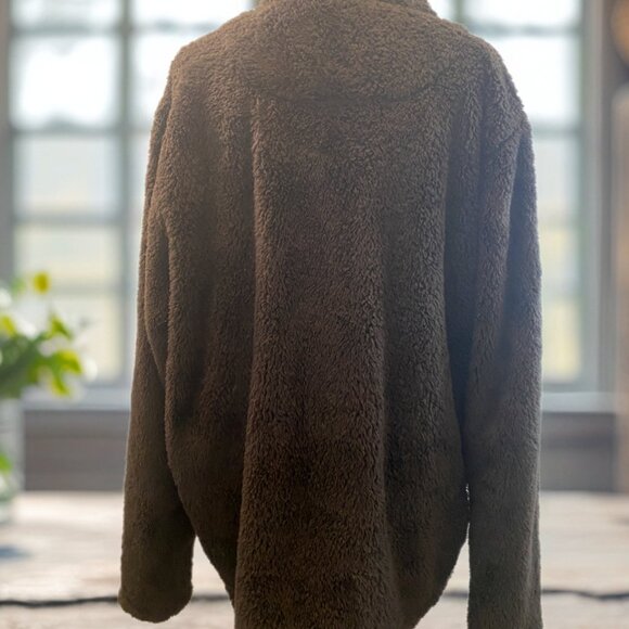 Outback Trading Company Women's Outdoor Warm Fleece‎ Brown Jacket XL - Picture 2 of 2